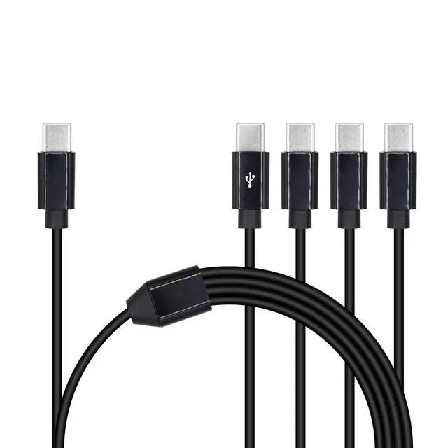 Alt view image 2 of 5 - 4 in 1 USB Type C Splitter Cable,USB C Male to 4 USB C Male Data Snyc and Charging Cord,USB C Multi Charging Cable for Cell Phones,Tablets and More(6FT/2M) 1-to-4