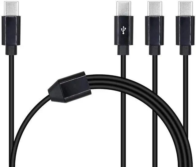 Alt view image 3 of 6 - 3 in 1 USB Type C Splitter Cable,USB C Male to 3 USB C Male Data Snyc and Charging Cord,USB C Multi Charging Cable for Cell Phones,Tablets and More(1.6FT/0.5M) 1-to-3