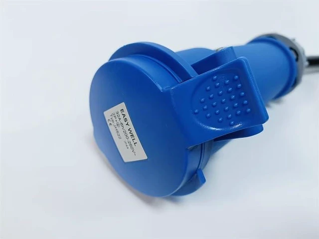 Alt view image 7 of 7 - IEC C14 to IEC 309 Heavy Duty Power Cord,16A (IEC309 to C14),Blue IEC309 316C6 to IEC320 C14 for UPS/PDU Power Extension Cord, 16AWG , 6ft/2m