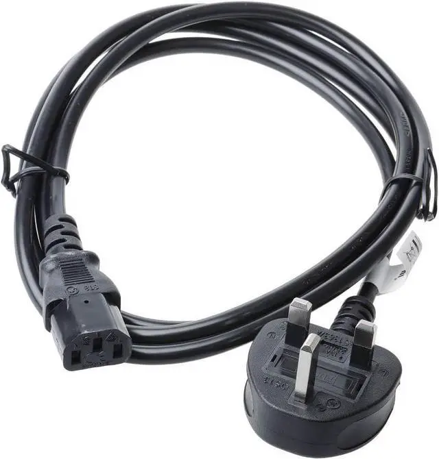 Alt view image 3 of 7 - UK to C13 Long Power Cord Plug, British/England/Ireland/Scotland Standard 3 Prong BS1363 to IEC C13 Heavy Duty Power Cord with Fuse, 220 Volt Power Cord, 16AWG, 10ft/3m