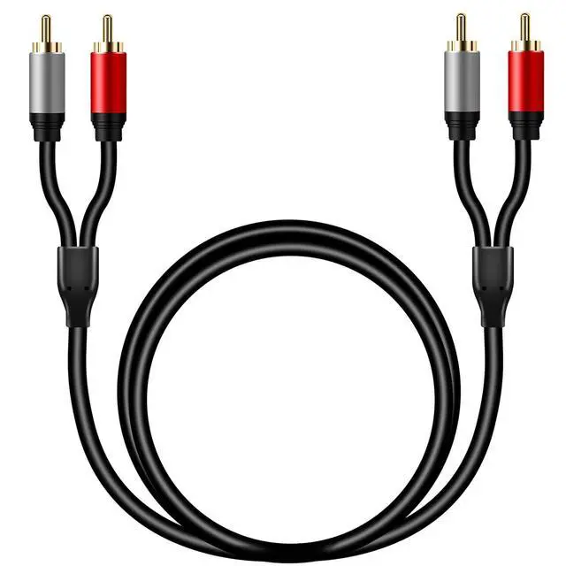 Alt view image 3 of 7 - 2RCA to 2RCA Cable 10Ft, Gold-Plated 2 RCA Male to 2 RCA Male Stereo Audio Cable for Home Theater, HDTV, Gaming Consoles, Hi-Fi Systems,32ft/10m