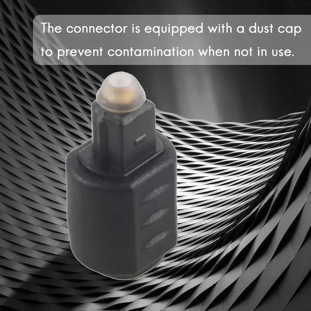 Alt view image 7 of 7 - 2-Pack Digital Toslink Male to 3.5mm Female Plugs Converters Optical Adapter for Superior Claritys