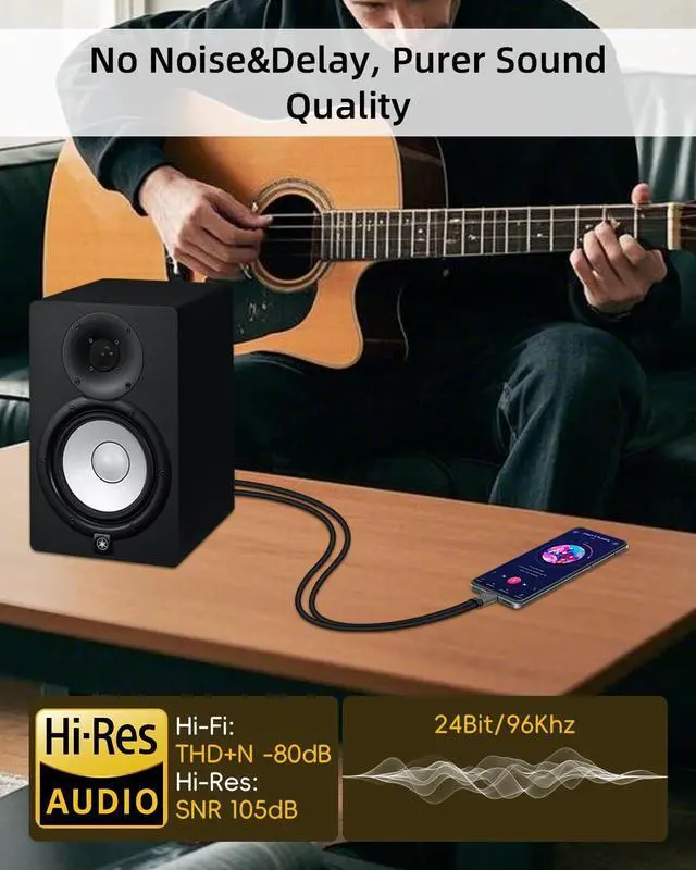 Alt view image 5 of 7 - USB C to Dual XLR Male Audio Cable, Type C to 2 XLR Stereo Audio Cable for Power Amplifier, Speaker, Audio Mixer and More,3ft/1m