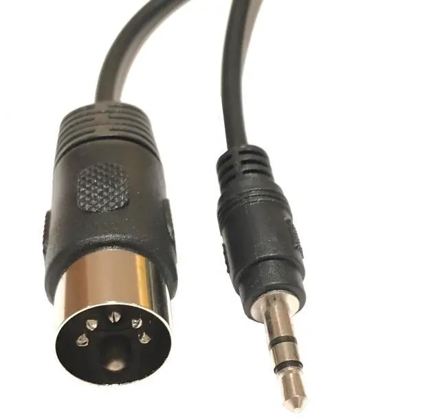 Alt view image 4 of 6 - 5-Pin DIN-Male Cable, 5 Pin Din Plug to 3.5mm(1/8in) TRS Stereo Male Jack Stereo Audio Cable for Playing The Musical Instrument Signal Output, 5ft/1.5m