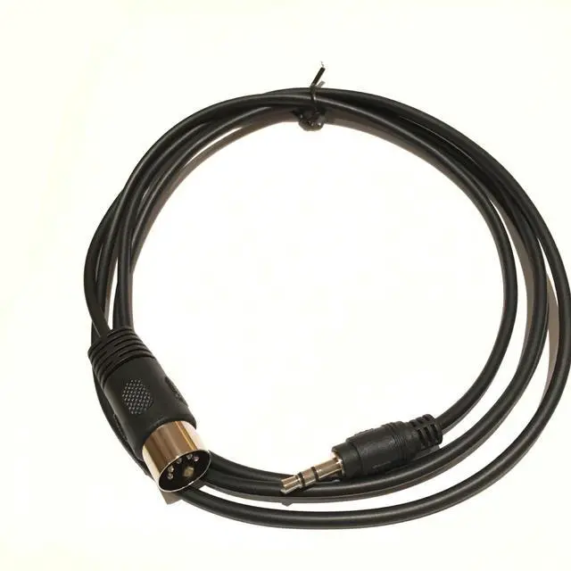 Alt view image 3 of 6 - 5-Pin DIN-Male Cable, 5 Pin Din Plug to 3.5mm(1/8in) TRS Stereo Male Jack Stereo Audio Cable for Playing The Musical Instrument Signal Output, 5ft/1.5m
