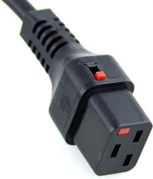 Alt view image 7 of 7 - Locking C19 to C20 Power Cord, Heavy-Duty Computer Power Cable for Servers and Computers IEC-320-C19 with Lock to IEC-320-C20 Power Cord Replacement, 16AWG, 10ft/3m