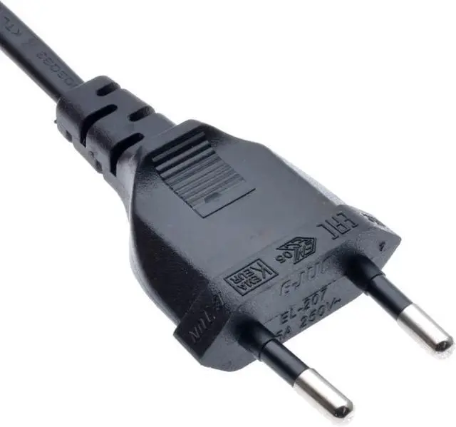 Alt view image 3 of 6 - Euro 2 Prong Cord Extender, European Extension Cord PC Male to Female EU Extension Cable M/F for PC Computer PDU UPS, Euro CEE7/16 MF Extension Cord,18AWG,3ft/1m