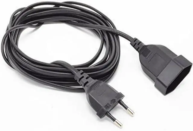 Alt view image 6 of 7 - Euro 2 Prong Cord Extender, European Extension Cord PC Male to Female EU Extension Cable M/F for PC Computer PDU UPS, Euro CEE7/16 MF Extension Cord,18AWG,6ft/2m