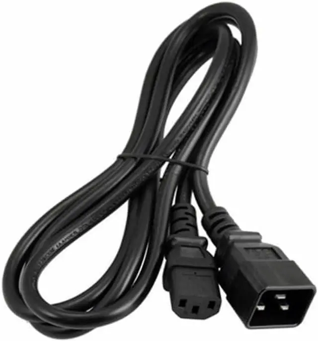 Alt view image 4 of 7 - IEC C20 to C13 Heavy Duty Power Cord Plug, Black Color-Coded Connectors IEC 60320 C20 Male to C13 Female Computer Powe Cord Replacement,14AWG,3ft/1m,Black