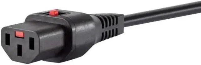 Alt view image 6 of 6 - IEC C20 to Locking C13 Heavy Duty Power Cord Plug, Black Color-Coded Connectors IEC 60320 C20 Male to C13 with Lock Female Computer Powe Cord Replacement,16AWG, 6ft/1.8m, Black with Locking C13