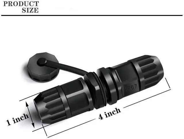 Alt view image 3 of 6 - Waterproof RJ45 Coupler, cat 6 splice outdoor ethernet Connector, Female to Female , Panel Mount, IP68 Ethernet LAN Cable Coupler Adapter Weatherproof Connection for CAT 5, CAT 5E, Cat7,6-Pack