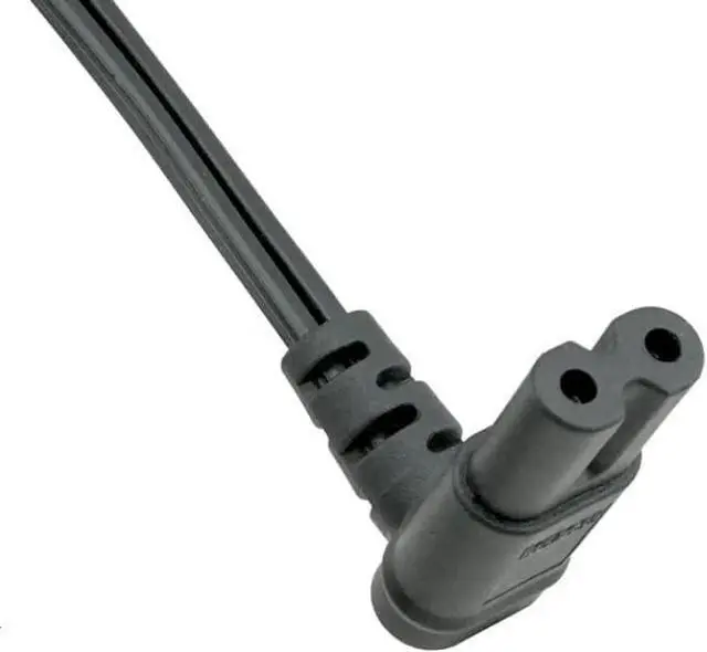 Alt view image 6 of 7 - Toptekits UK to C7 Elbow Plug Long Power Cord PC,UK Plug BS1363 to 90-Degree Up/Down Angle IEC C7 Figure-8 Power Cord,Non-Polarized Figure 8 to UK Power Cable with 3A Fuse,18AWG, 10ft/3m