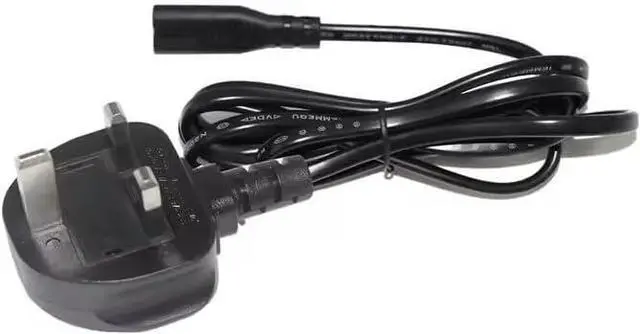 Main image of UK to C7 Long Power Cord Plug,UK Plug BS1363 to 2-Prong Figure-8 Power Cable Replacement,Non-Polarized C7 to UK Power Cord with 3A Fuse,18AWG,16ft/5m