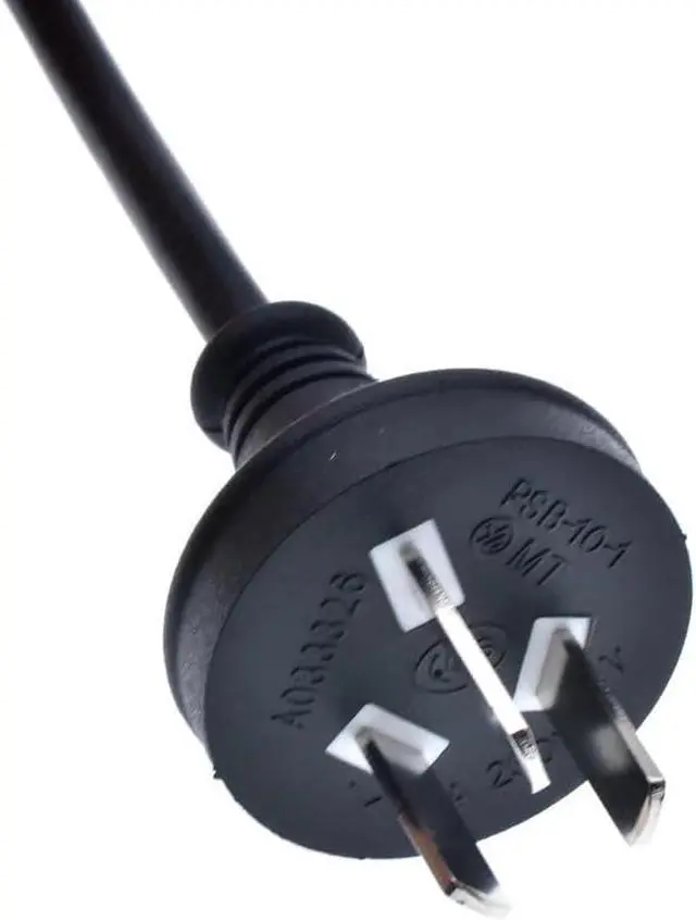 Alt view image 4 of 6 - AU to C5 Elbow Plug Short Power Cord 1 Foot,3-Prong Australia/New Zealand Plug to 90-Degree Angle IEC C5 PC Power Cord Replacement,SAA AS/NZS 3112 AU Computer Power Cable.18AWG, 1ft