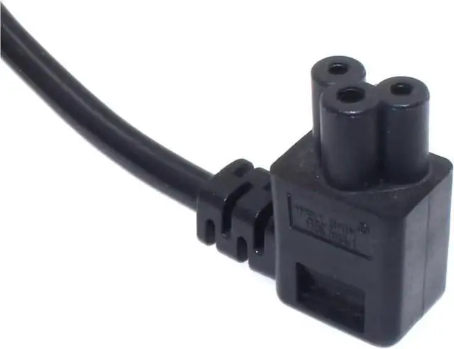 Alt view image 5 of 6 - AU to C5 Elbow Plug Short Power Cord 1 Foot,3-Prong Australia/New Zealand Plug to 90-Degree Angle IEC C5 PC Power Cord Replacement,SAA AS/NZS 3112 AU Computer Power Cable.18AWG, 1ft
