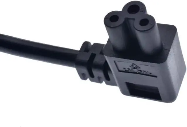 Alt view image 4 of 7 - AU to C5 Elbow Plug Short Power Cord 1 Foot,3-Prong Australia/New Zealand Plug to Right Angle IEC C5 PC Power Cord Plug,SAA AS/NZS 3112 Standard Computer Power Cable,18AWG (AU to Right C5, 1ft)