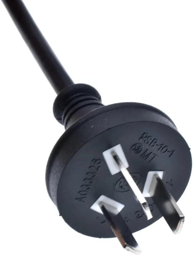 Alt view image 3 of 7 - AU to C5 Power Cord, 3-Prong Australia/New Zealand/China Plug to IEC C5 Computer Power Cable Replacement, SAA AS/NZS 3112, 18AWG, 3ft/100cm