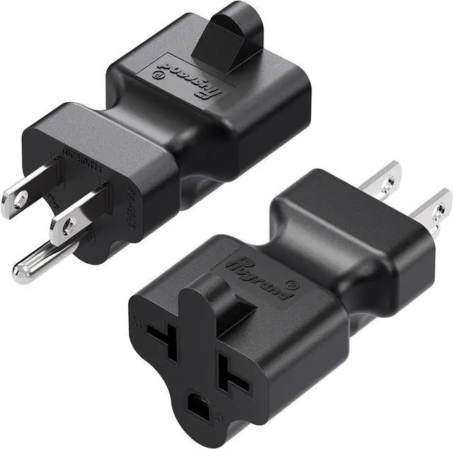 Main image of 2Pack Four-in-One 4-in-1 15 Amp Household AC Plug to 20 Amp T Blade Adapter,5-15P to 5-20R,5-15P to 6-15R,5-15P to 6-20R, 4 in 1 AC Power Adapter,15A 125V to 20A 250V Adapte