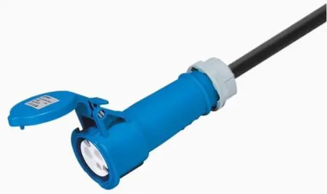 Alt view image 4 of 7 - Heavy Duty Power Cord,16A (IEC309 to C20),Blue IEC309 to IEC 320 C20 Power Cable for UPS/PDU, 13AWG (16A, 3ft/1m)