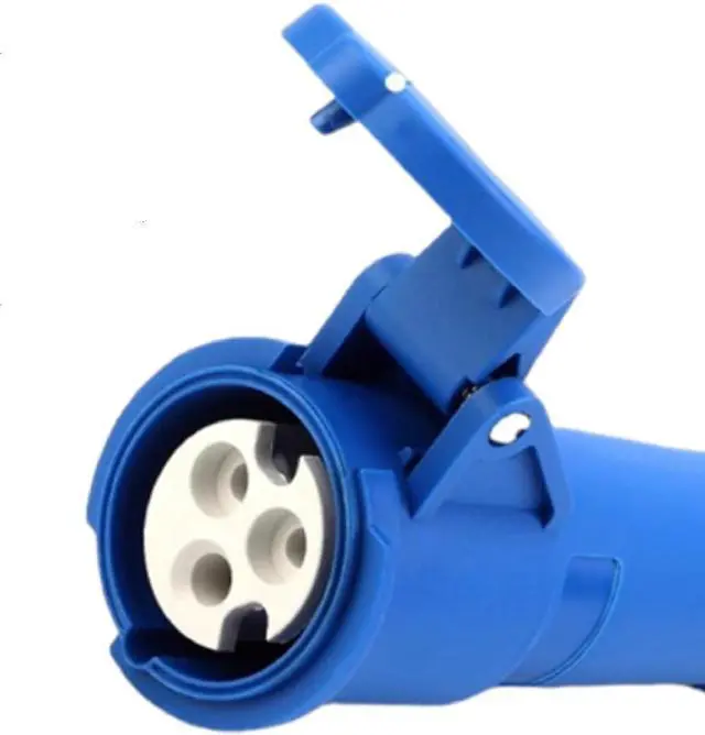 Alt view image 5 of 7 - Heavy Duty Power Cord,16A (IEC309 to C20),Blue IEC309 to IEC 320 C20 Power Cable for UPS/PDU, 13AWG (16A, 3ft/1m)