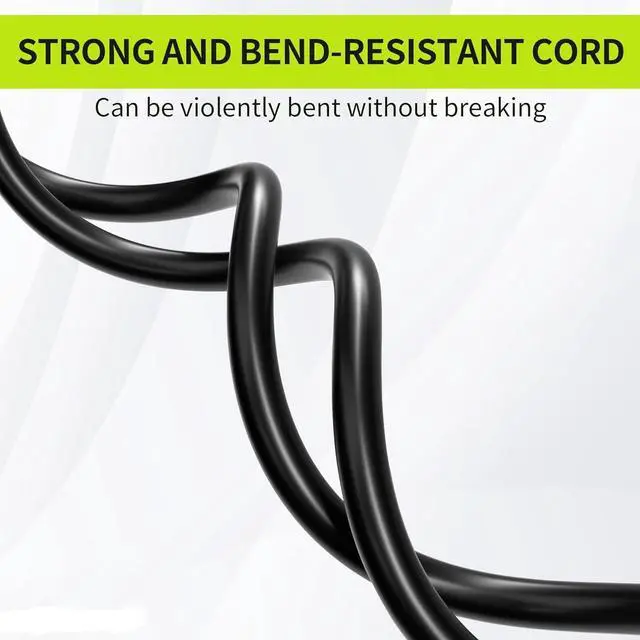 Alt view image 7 of 7 - Heavy-Duty Power Extension Cord , NEMA 5-15P to NEMA 5-15R Male to Female US Extension Cable, 3 Prong Cord Extender, ETL Listed, 16AWG, 3ft/1m