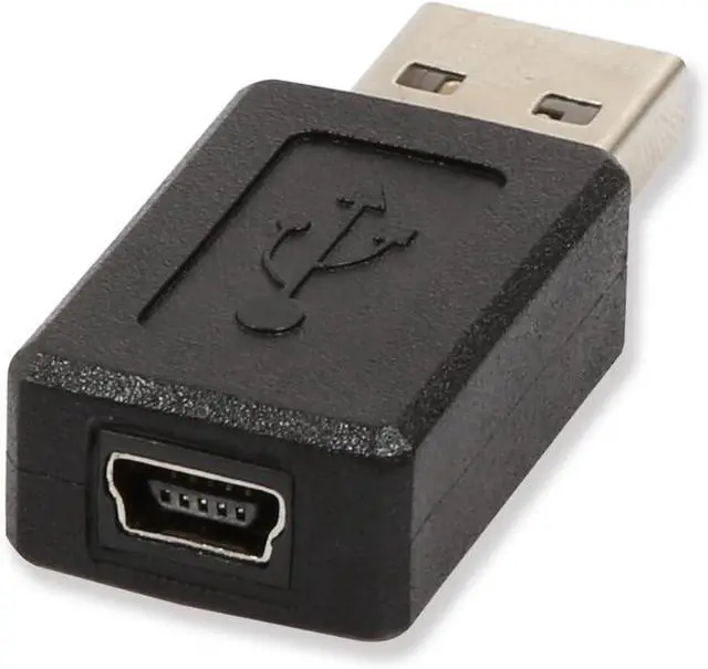 Alt view image 4 of 6 - 2 Pack USB A Male to Mini USB Female Converter Connecter Adapter,USB 2.0 A Male to Mini USB Female Converter Adapter Adaptor