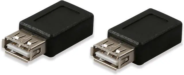 Alt view image 4 of 4 - 2 Pack USB 2.0 A Female to USB B Mini 5 Pin Female Adapter Converter,USB A Female to Mini USB 5Pin Female Adapater