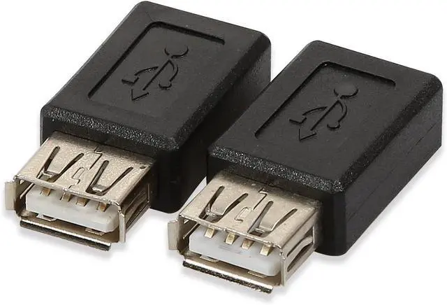Alt view image 6 of 6 - 2 Pack USB 2.0 A Female to USB Micro Female Adapter Converter,USB A Female to Micro-USB Female Adapter