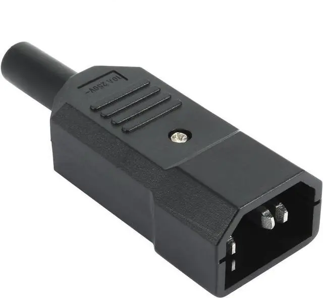 Alt view image 2 of 7 - (5 Pack) IEC C14 Male Connector Electrical Adapter, DIY IEC320 C14 Rewireable Power Plug 3 Prong Adapter Power Converters 10A/250V