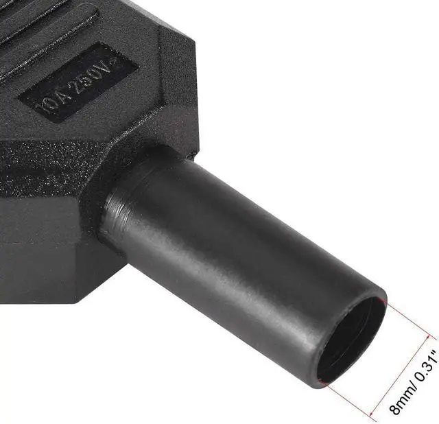 Alt view image 6 of 7 - (5 Pack) IEC C14 Male Connector Electrical Adapter, DIY IEC320 C14 Rewireable Power Plug 3 Prong Adapter Power Converters 10A/250V