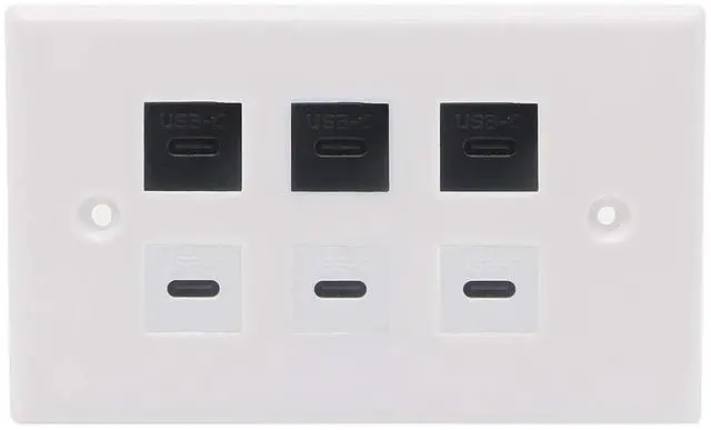 Alt view image 6 of 7 - USB C Keystone Jack Cable,Type-c Male to Female Panel Mount Insert Adapter USB-C Pigtail Extention Keystone-to-Cable Convertor USB 3.1 Type C Extension Cord for Wall Socket Face Plate (White)