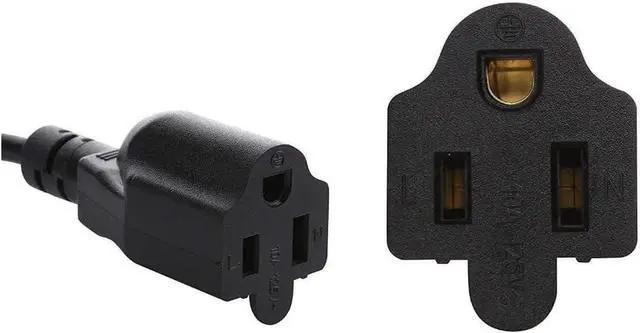 Alt view image 7 of 7 - IEC C20 to 2 X NEMA 5-15R Y Splitter Dual IEC Double,Single C20 Male to Dual US Standard 3-Prong Female Socket Y Split Multi IEC Cable Outlet Splitter 3 Prong,18AWG,1ft/0.3m