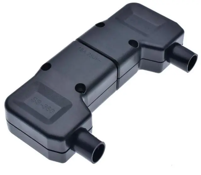 Alt view image 7 of 7 - 2 Pack IEC 320 C19 Rewirable Power Plug Electrical Adapter, DIY IEC C19 Elbow Plug,Right Angle IEC C19 Connector, EN 60320 C19 90 Degree Angle Power Converter