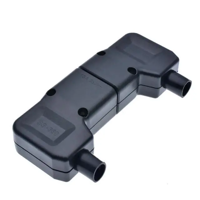 Alt view image 7 of 7 - 2 Pack 90-Degree Right Angled IEC 320 C20 Rewirable Power Plug,DIY IEC C20 Elbow Plug,IEC 320 C20 Electrical Adapter, 16A 250V, Power Converter