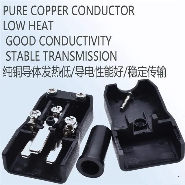 Alt view image 7 of 7 - (2 Pack) UL Listed IEC 320 C20 Rewirable Power Plug Electrical Adapter,DIY IEC 320 C20 Male Plug, EN 60320 C20 Connector16A/250V AC Power Converter.
