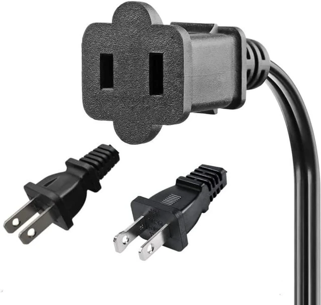 Alt view image 6 of 7 - UK US Plug Adapter Power Cord 5ft,UK BS1363 Male Plug to US 2 Prong NEMA 1-15P Female Socket Short Power Cord Plug,US UK Plug Adapter Cord,17AWG, 5ft/1.5m