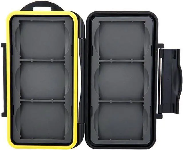 Main image of Water Resistant MC-CF6 Memory Card Hard Case for 6 Pcs CF Cards with Lock