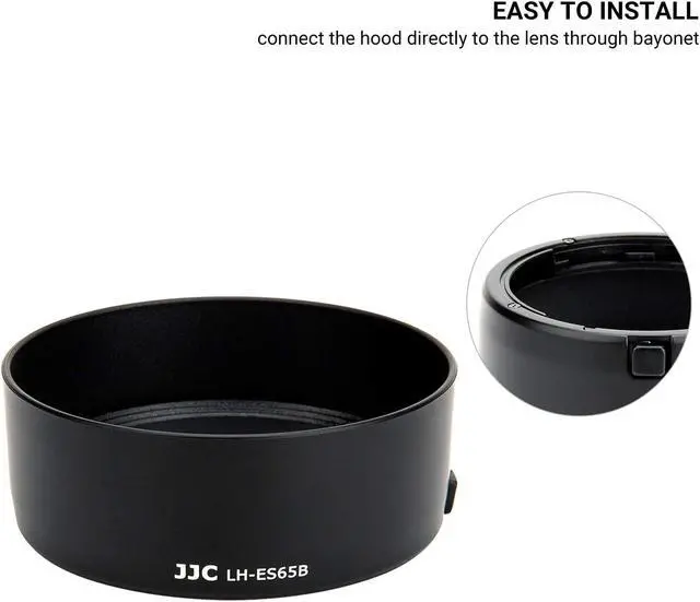 Alt view image 5 of 7 - Lens Hood for Canon RF 50mm F1.8 STM on EOS R6 R5 RP R Camera, Reversible Lens Shade Replace Canon ES-65B Lens Hood, Compatible with 43mm Filters and 43mm Lens Cap