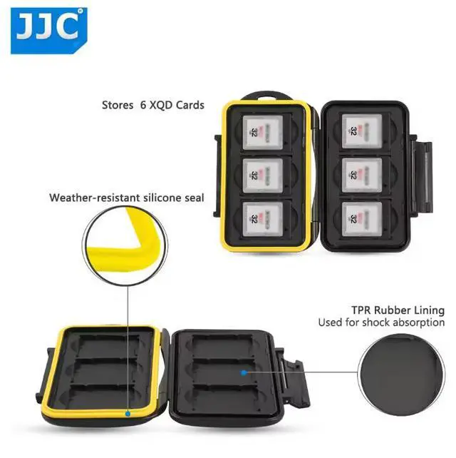 Alt view image 3 of 6 - MC-XQD6 Water-resistant Anti-shock XQD Card Holder Camera Memory Card Bag Case Storage Protector Cover For 6 XQD Cards