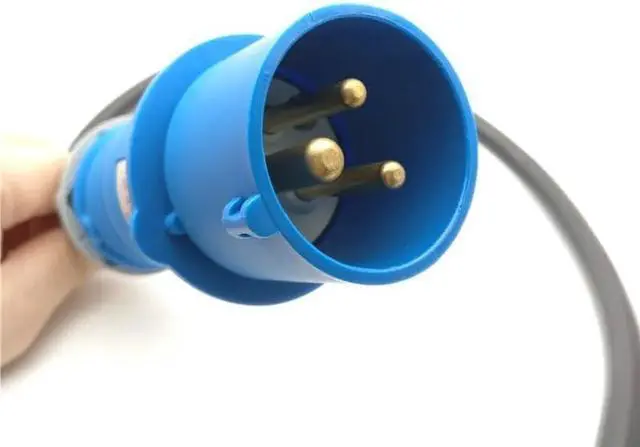 Alt view image 5 of 7 - Heavy Duty Power Cord Plug, Blue IEC309 to IEC 320 C19 for UPS/PDU PC Power Cable (16A IEC309 to C19, 6ft/2m)