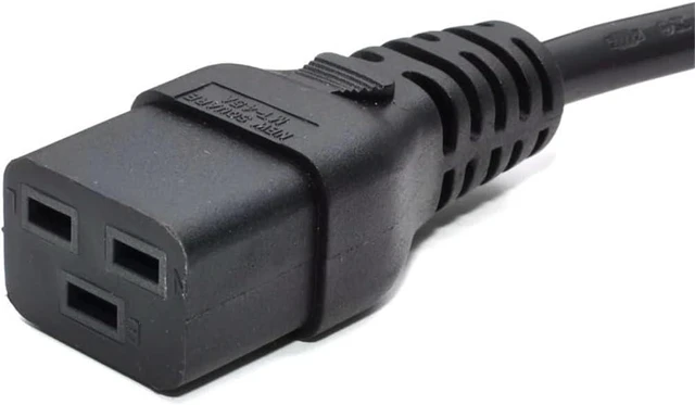 Alt view image 4 of 7 - Heavy Duty Power Cord Plug, Blue IEC309 to IEC 320 C19 for UPS/PDU PC Power Cable (32A IEC309 to C19, 32ft/10m)