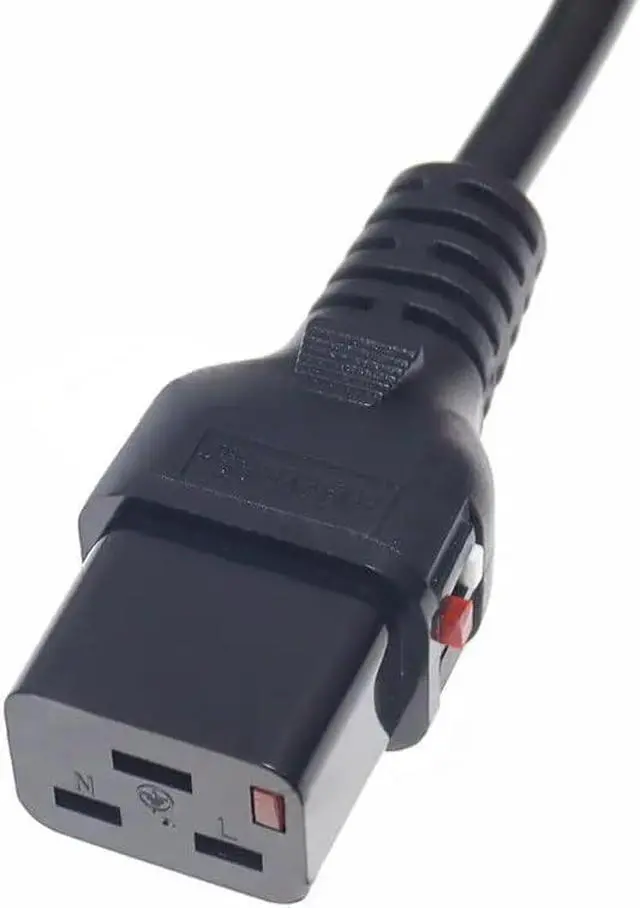 Alt view image 4 of 7 - Heavy Duty Power Cord Plug, Blue IEC309 to IEC 320 C19 with Lock for UPS/PDU PC Power Cable (32A IEC309 to Locking C19, 32ft/10m) 32A With Lock