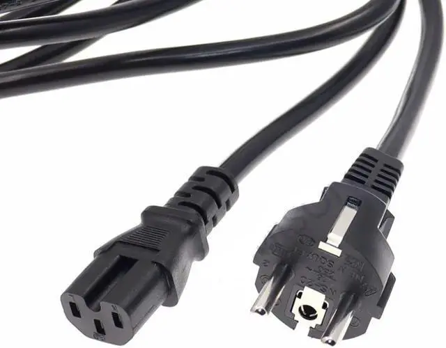 Alt view image 2 of 7 - Euro Schuko to C15 Heavy Duty Power Cord Plug, EU Schuko CEE7/7 to IEC320 C15 Female Power Cable, German Power Cord Appliances Power Cable Replacement, 16AWG, 3ft/1m