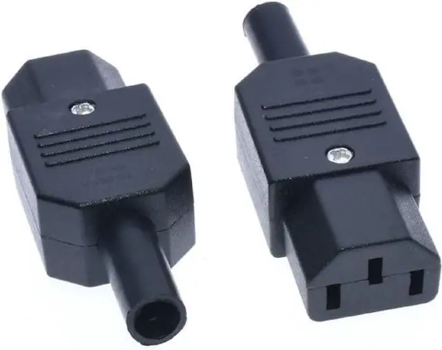 Main image of 2-Pack IEC C13 Connector,DIY IEC 320 C13 Rewirable Power Plug 3 Prong Adapter Power Converter10A /250V, IEC Power Connector