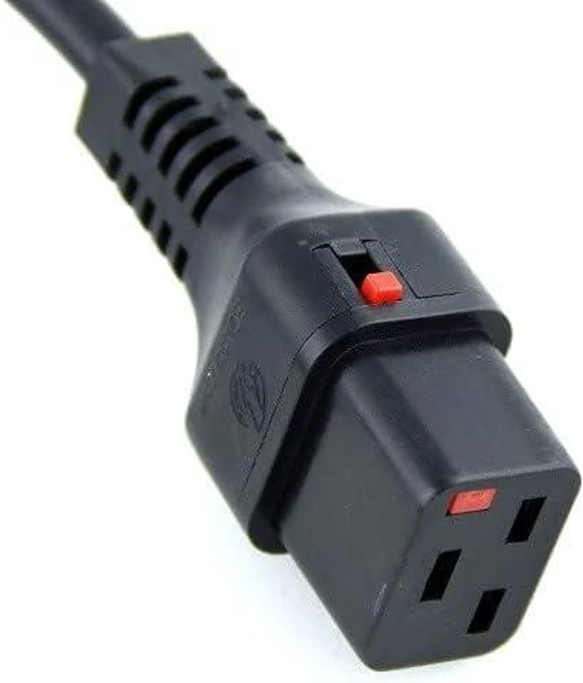 Alt view image 7 of 7 - Heavy Duty Au to Locking C19 Power Cord, 3 Prong Australia/New Zealand AS3112 Plug to IEC 320 C19 with Lock Power Cable,16AWG, 3ft/1m ,Au to Locking C19