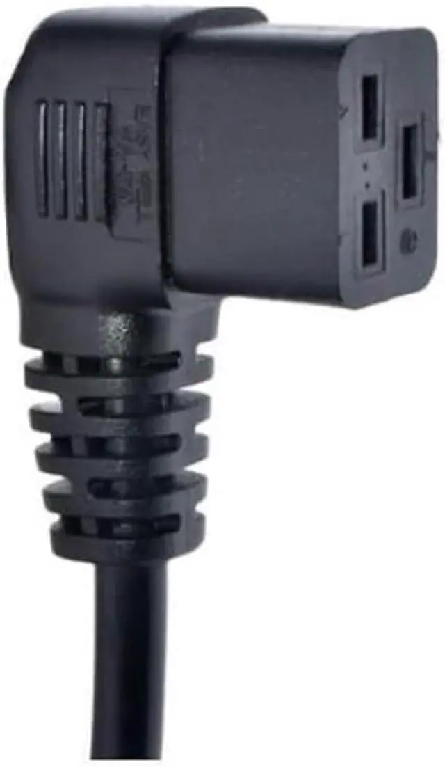 Alt view image 4 of 7 - Heavy Duty Au to C19 Elbow Plug Power Cord, 3 Prong Australia/New Zealand AS3112 Plug to 90 Degree Left Angle IEC 320 C19 Power Cable,16AWG,3ft/1m ,Au to Left C19