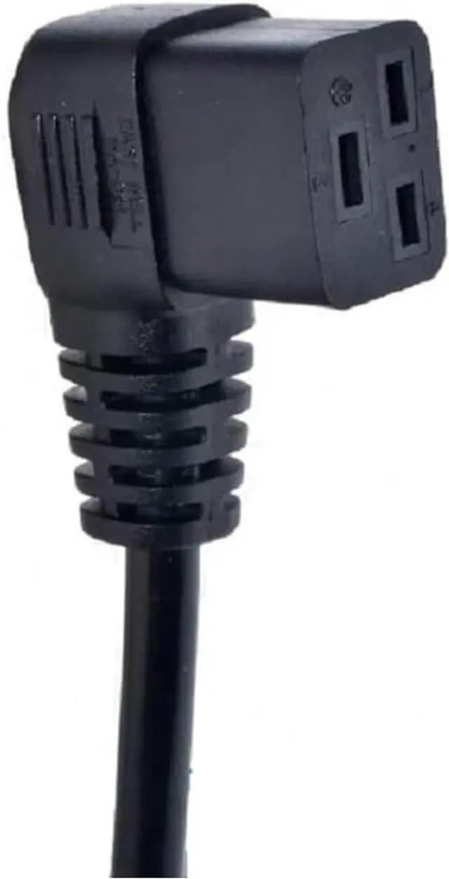 Alt view image 4 of 7 - Heavy Duty Au to C19 Elbow Plug Power Cord, 3 Prong Australia/New Zealand AS3112 Plug to 90 Degree Angle IEC 320 C19 Power Cable,16AWG,3ft/1m, Au to Right C19