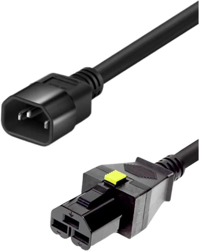 Main image of C14 to HVDC3 Power Cord for 16800 Series, HVDC3 Plug to IEC 320C14 SJT 16AWG,10ft/3m,IEC C14 Straight Male to HVDC 3 Straight Female PDU Power Cable