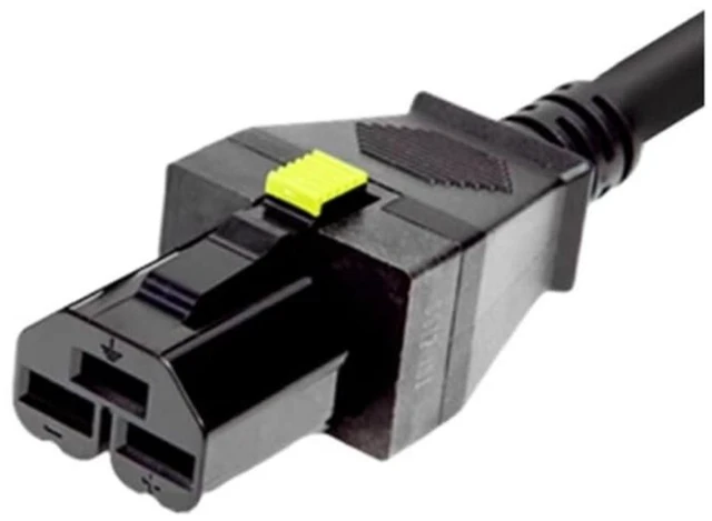 Alt view image 2 of 7 - Eu Schuko to HVDC3 Power Cord for 16800 Series, HVDC3 Plug to European CEE7/7 Schuko SJT 16AWG,10ft/3m,Euro Schuko Straight Male to HVDC 3 Straight Female PDU Power Cable