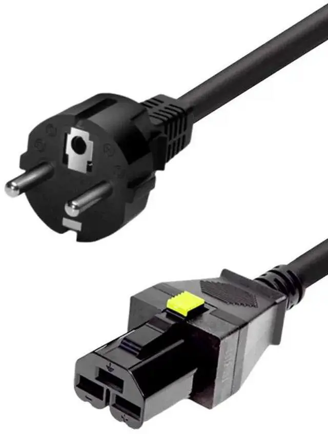 Main image of Eu Schuko to HVDC3 Power Cord for 16800 Series, HVDC3 Plug to European CEE7/7 Schuko SJT 16AWG,10ft/3m,Euro Schuko Straight Male to HVDC 3 Straight Female PDU Power Cable